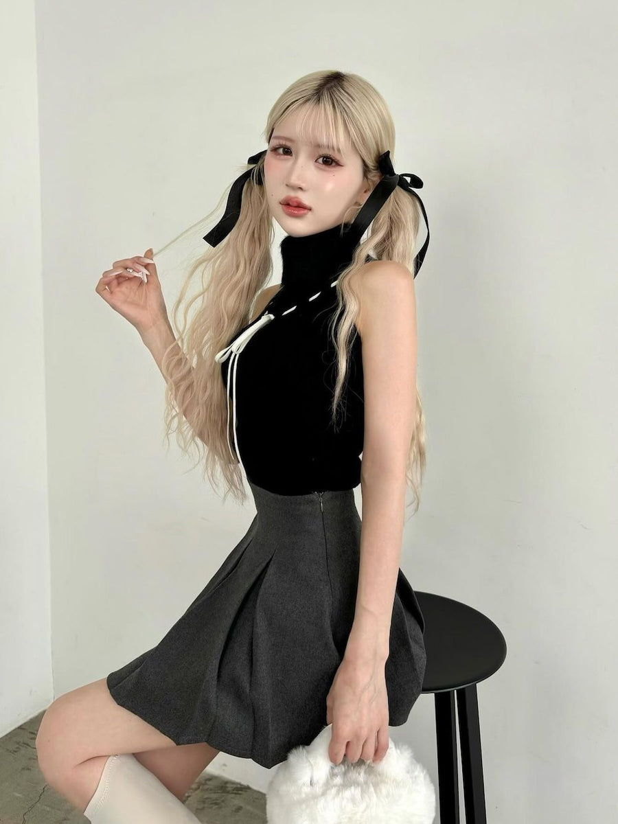 モデル:165cm(着用サイズ:FREE 着用カラー:BLK)