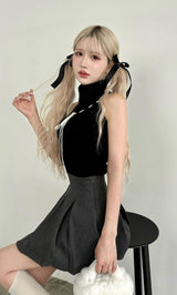 モデル:165cm(着用サイズ:FREE 着用カラー:BLK)