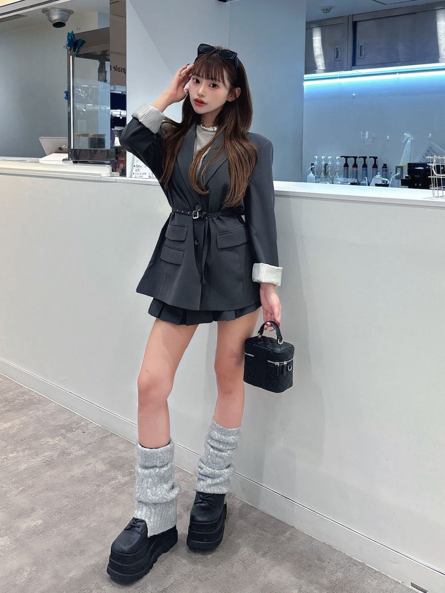 モデル:158cm(着用サイズ:FREE 着用カラー:C-GRY)