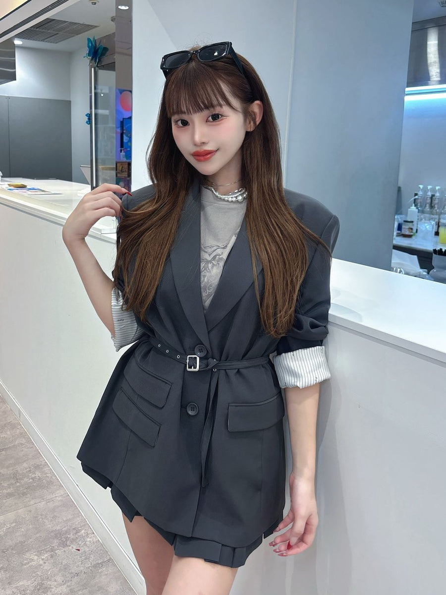 モデル:158cm(着用サイズ:FREE 着用カラー:C-GRY)