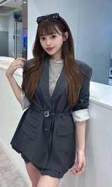 モデル:158cm(着用サイズ:FREE 着用カラー:C-GRY)