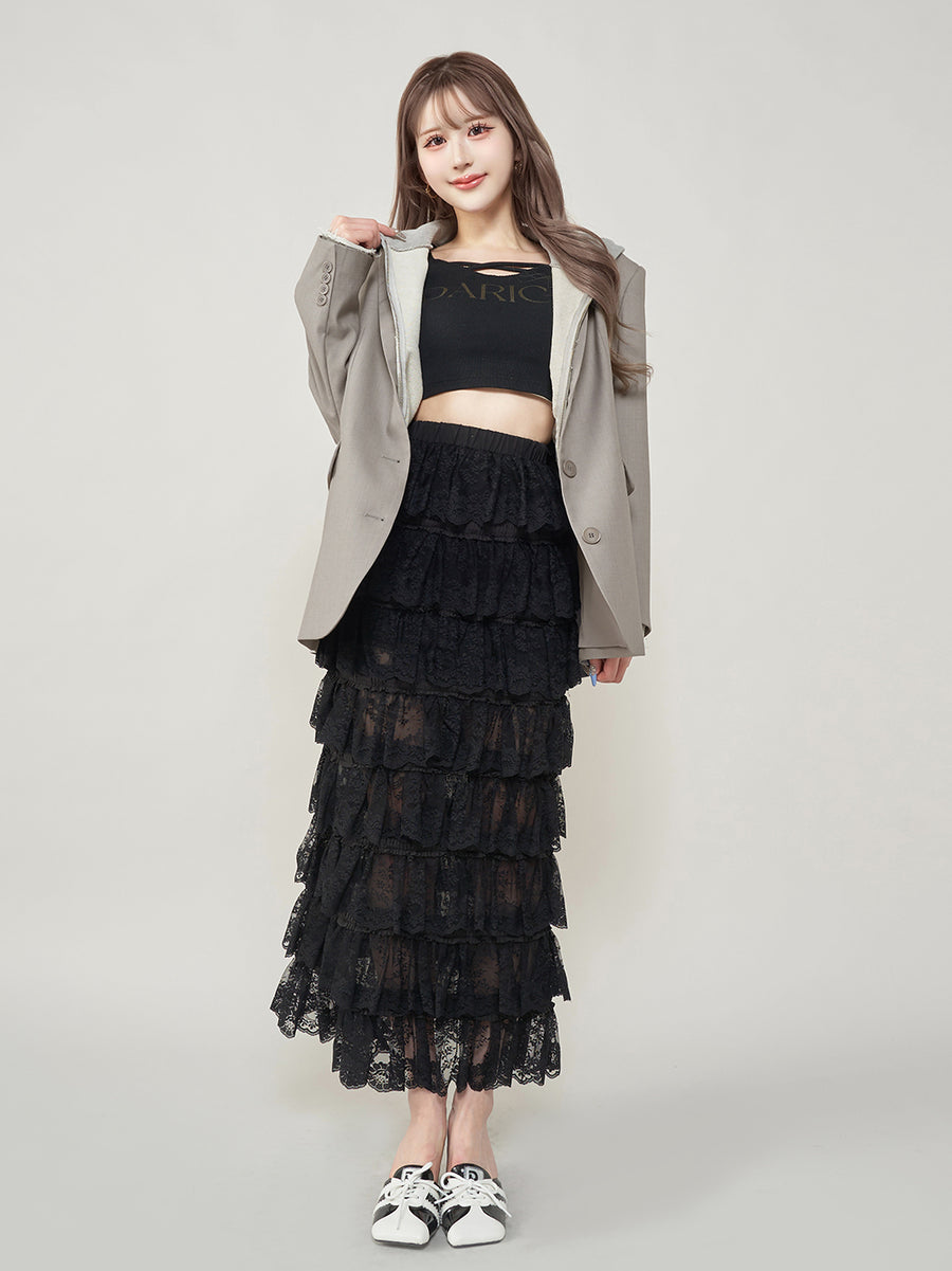 モデル:165cm(着用サイズ:FREE 着用カラー:GRY)