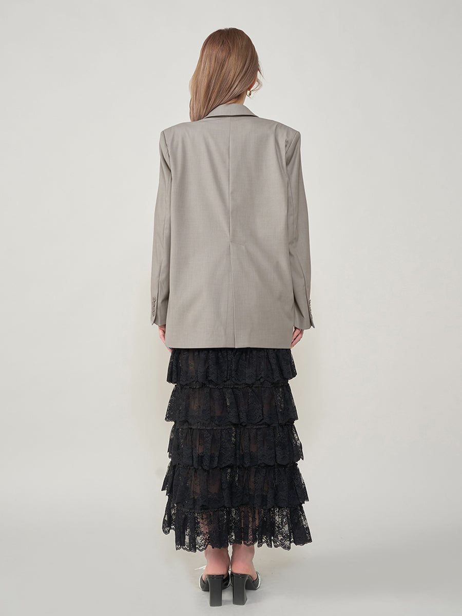 モデル:165cm(着用サイズ:FREE 着用カラー:GRY)