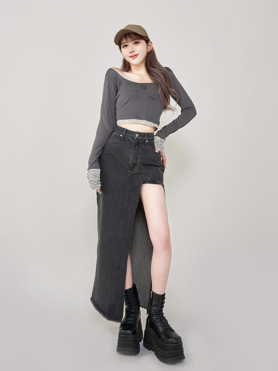 モデル:165cm(着用サイズ:FREE 着用カラー:C-GRY)