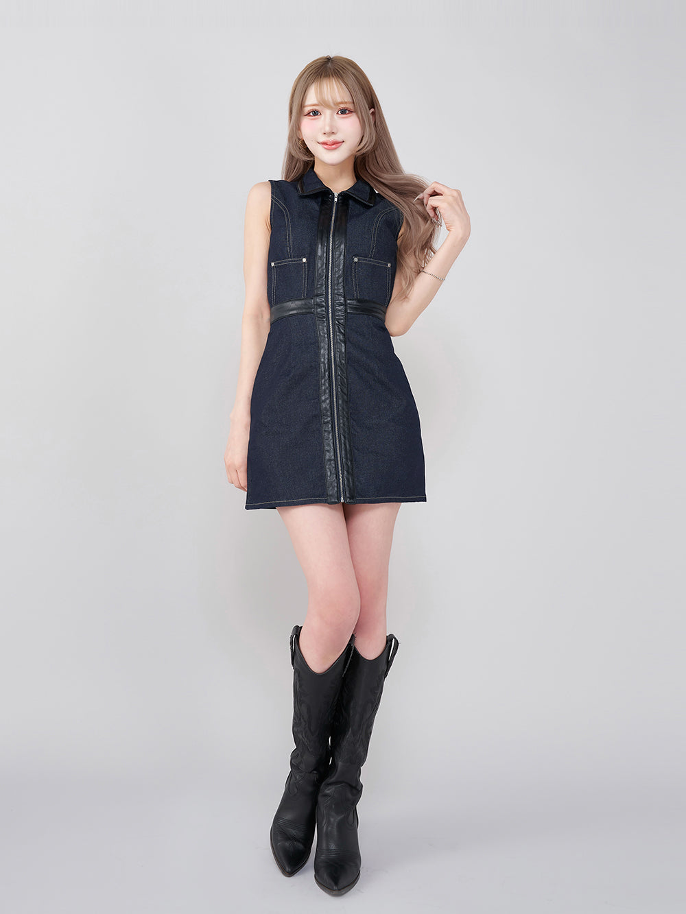 モデル:165cm(着用サイズ:FREE 着用カラー:IND)