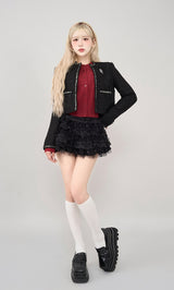 モデル:165cm(着用サイズ:FREE 着用カラー:RED)