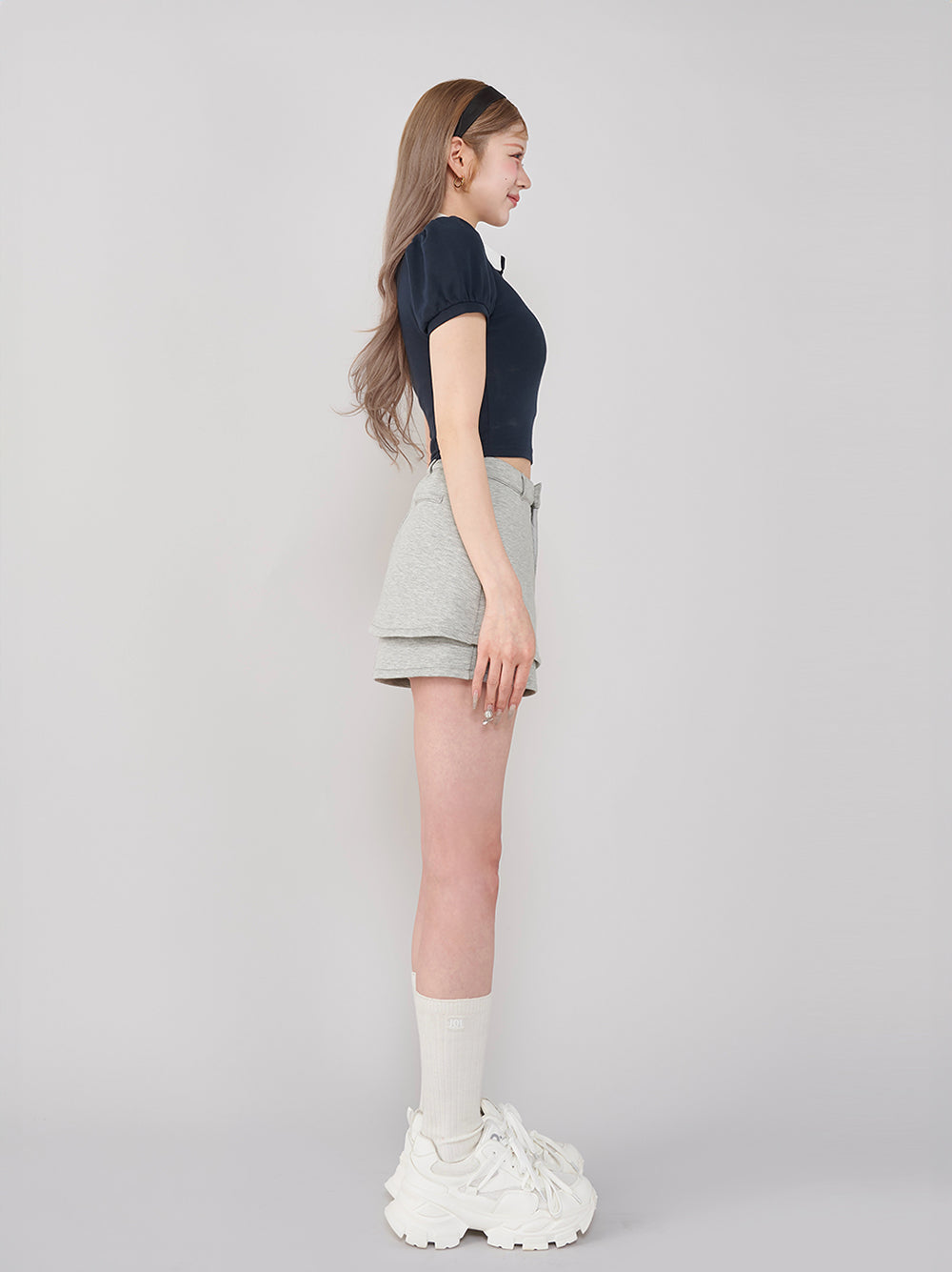 モデル:165cm(着用サイズ:S 着用カラー:GRY)