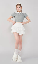 モデル:165cm(着用サイズ:FREE 着用カラー:GRY)