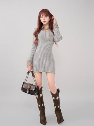 モデル:165cm(着用サイズ:FREE 着用カラー:GRY)