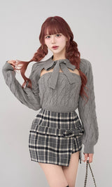 モデル:165cm(着用サイズ:FREE 着用カラー:GRY)