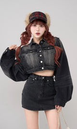 モデル:165cm(着用サイズ:FREE 着用カラー:BLK)