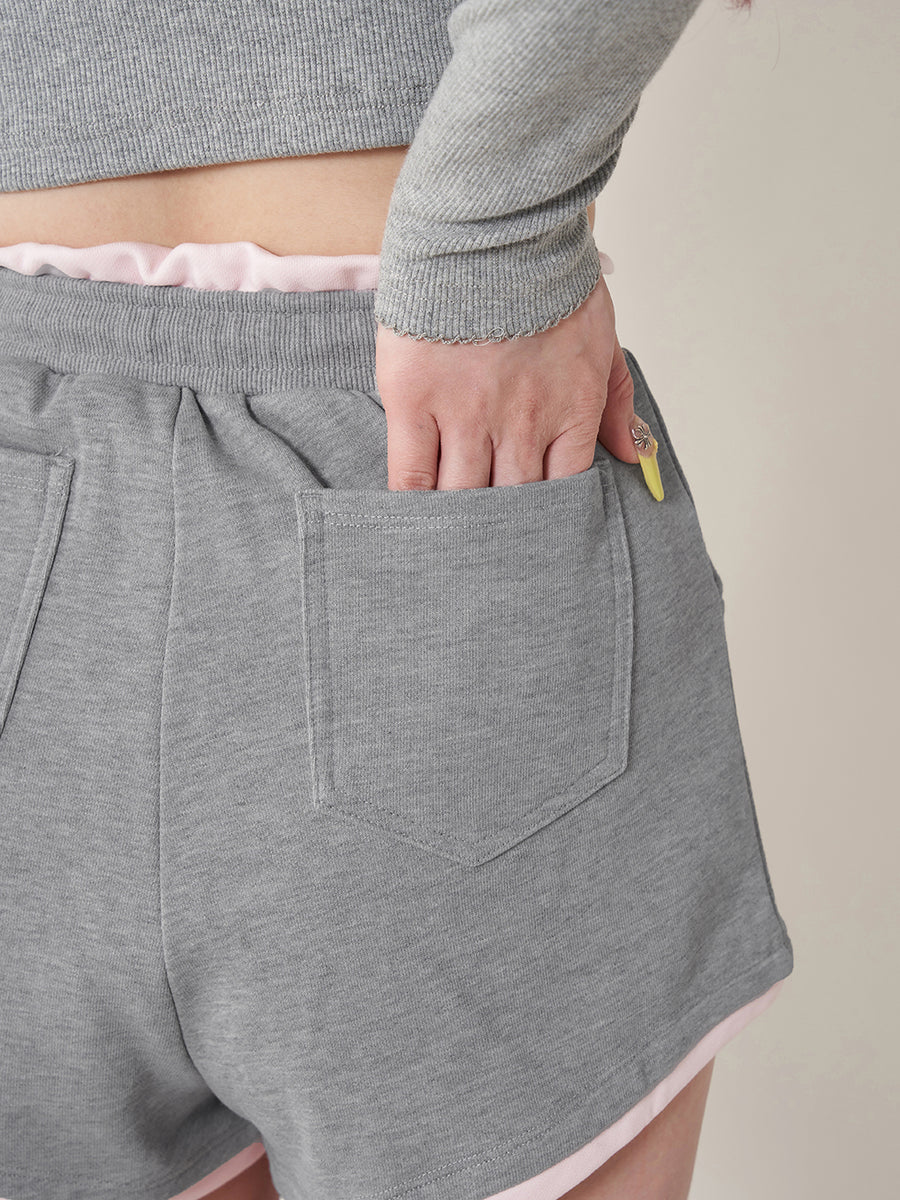 モデル:165cm(着用サイズ:FREE 着用カラー:GRY)