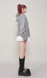 モデル:165cm(着用サイズ:FREE 着用カラー:GRY)