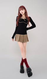 モデル:165cm(着用サイズ:FREE 着用カラー:BLK)