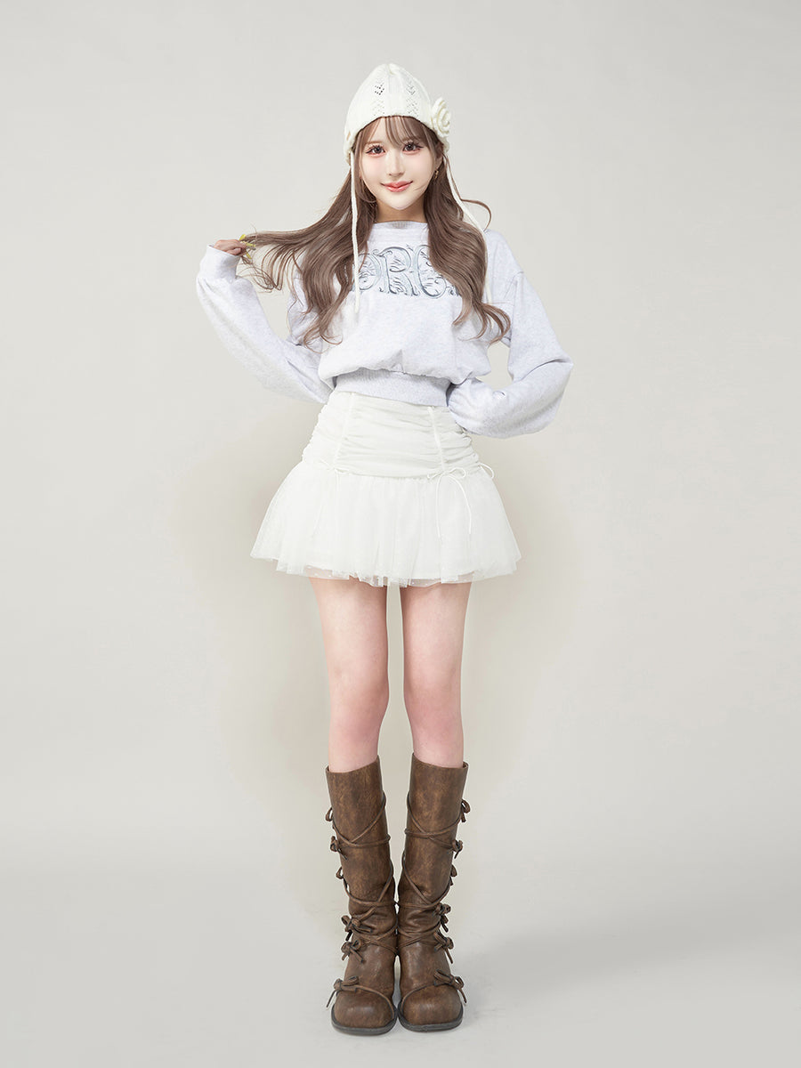モデル:165cm(着用サイズ:S 着用カラー:WHT)