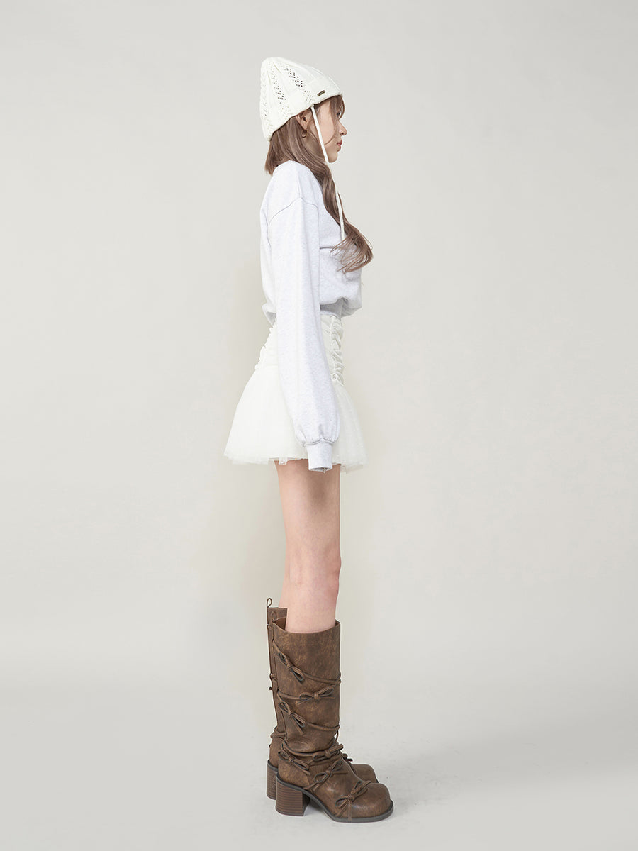 モデル:165cm(着用サイズ:S 着用カラー:WHT)