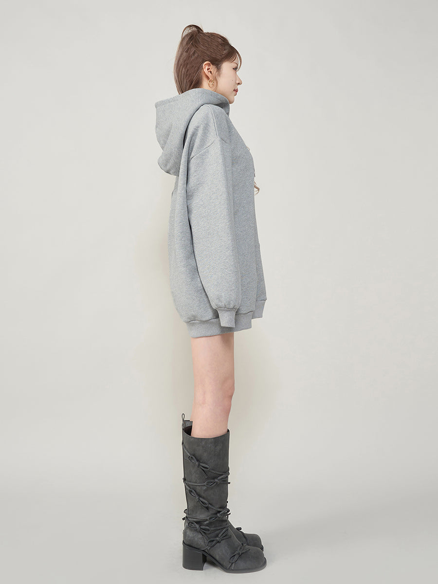 モデル:165cm(着用サイズ:FREE 着用カラー:GRY)