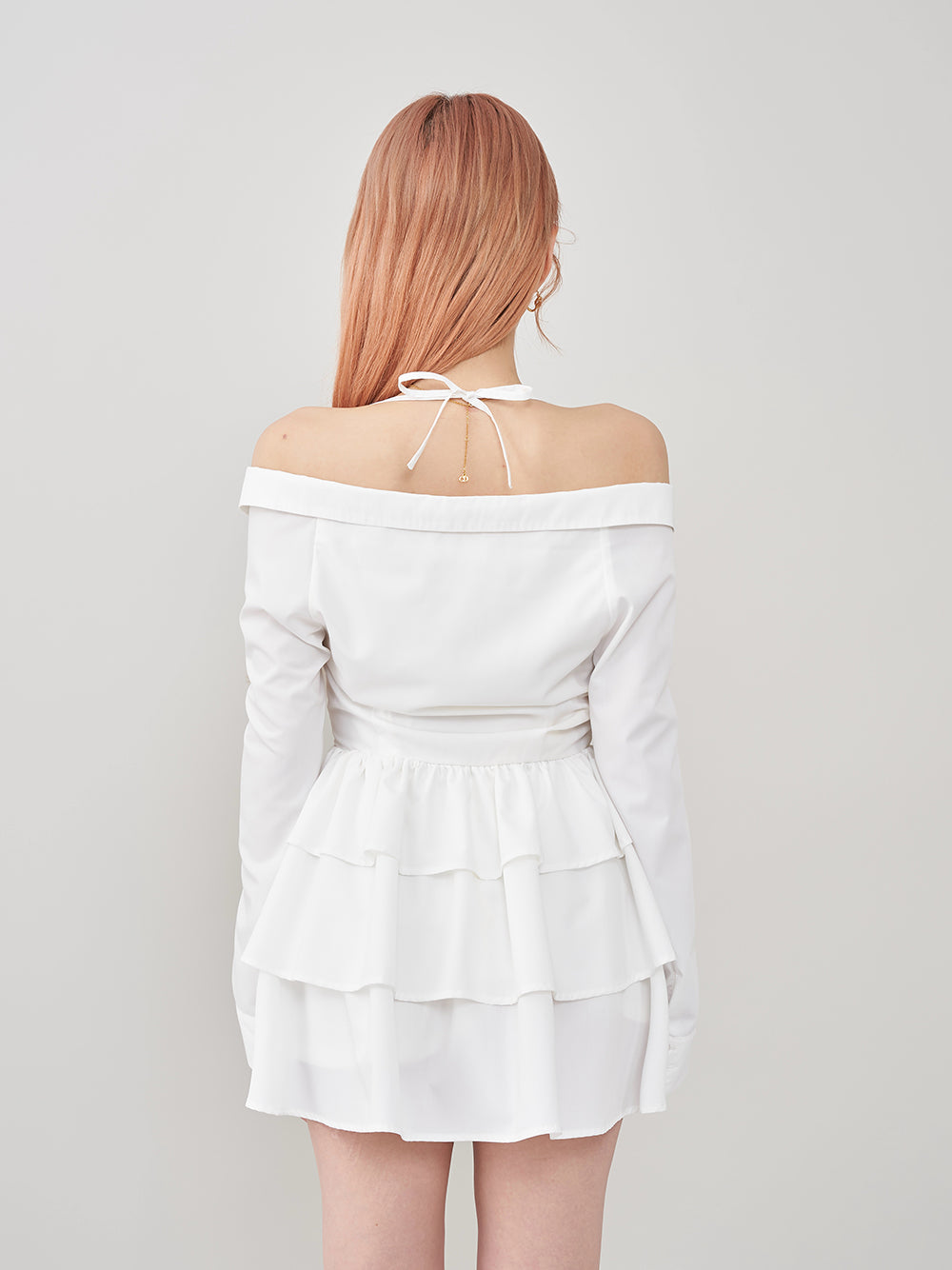 モデル:165cm(着用サイズ:FREE 着用カラー:WHT)