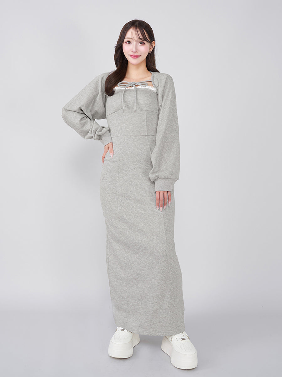 モデル:156cm(着用サイズ:FREE 着用カラー:GRY)