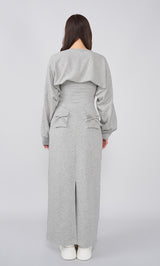 モデル:156cm(着用サイズ:FREE 着用カラー:GRY)