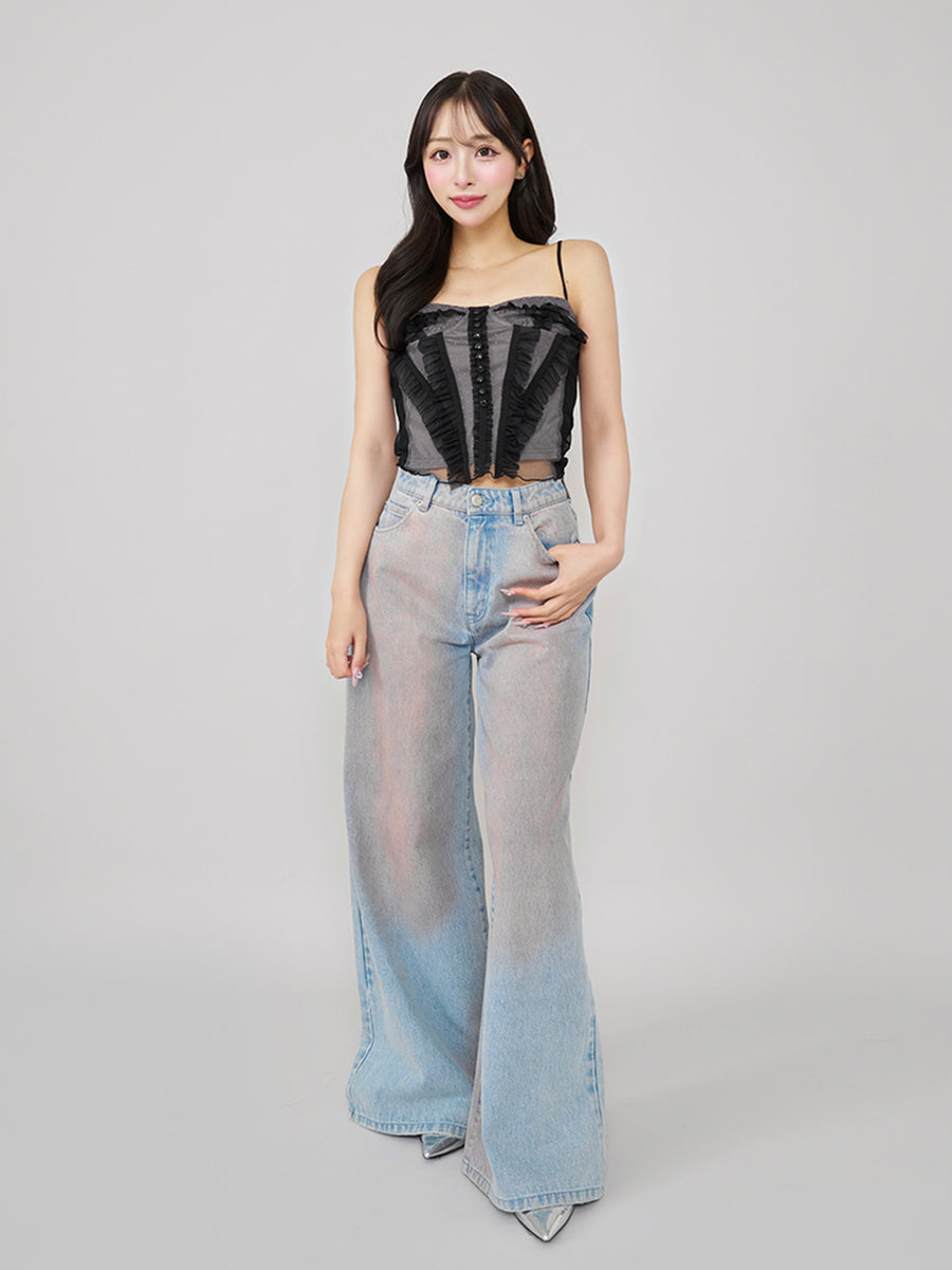 モデル:156cm(着用サイズ:FREE 着用カラー:BLK)