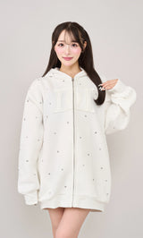 モデル:156cm(着用サイズ:FREE 着用カラー:WHT)