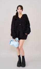 モデル:156cm(着用サイズ:FREE 着用カラー:BLK)