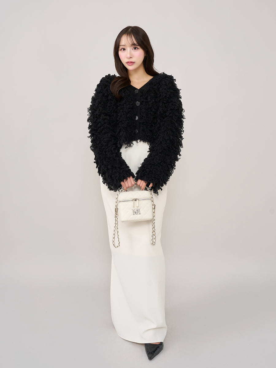 モデル:156cm(着用サイズ:FREE 着用カラー:BLK)