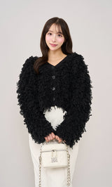 モデル:156cm(着用サイズ:FREE 着用カラー:BLK)