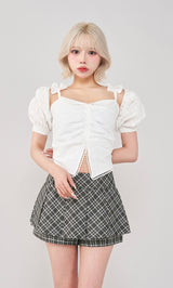 モデル:155cm(着用サイズ:FREE 着用カラー:WHT)