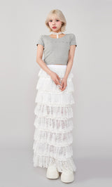 モデル:155cm(着用サイズ:L 着用カラー:WHT)