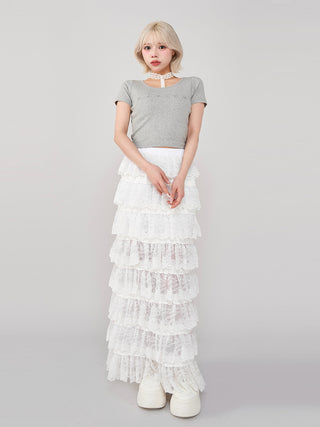 モデル:155cm(着用サイズ:L 着用カラー:WHT)