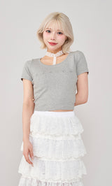モデル:155cm(着用サイズ:FREE 着用カラー:GRY)