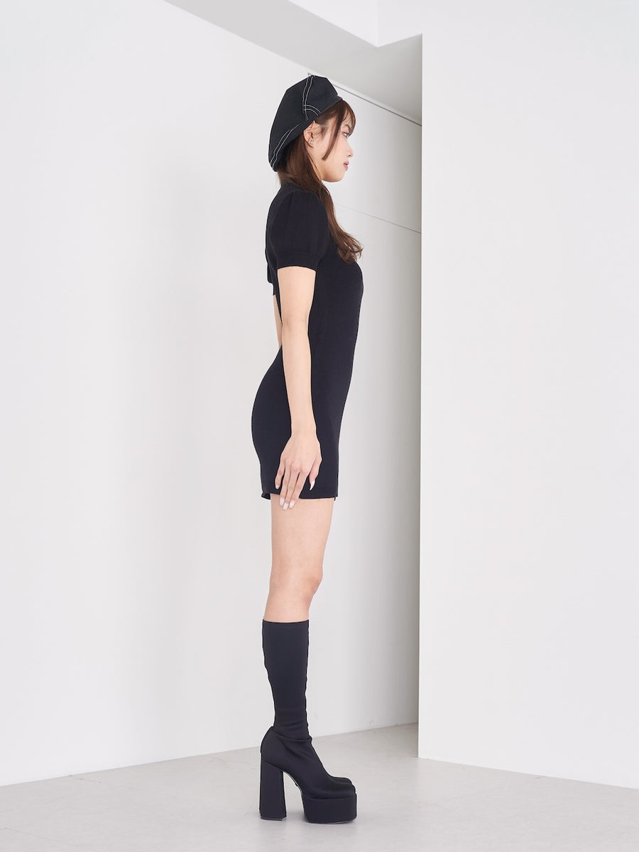 モデル:163cm(着用サイズ:FREE 着用カラー:BLK)