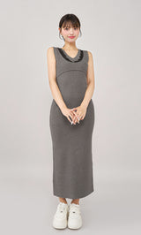 モデル:163cm(着用サイズ:FREE 着用カラー:GRY)