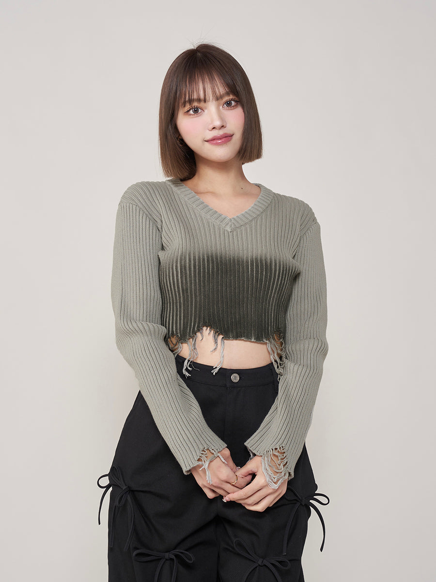 モデル:163cm(着用サイズ:FREE 着用カラー:GRY)