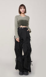 モデル:163cm(着用サイズ:FREE 着用カラー:GRY)