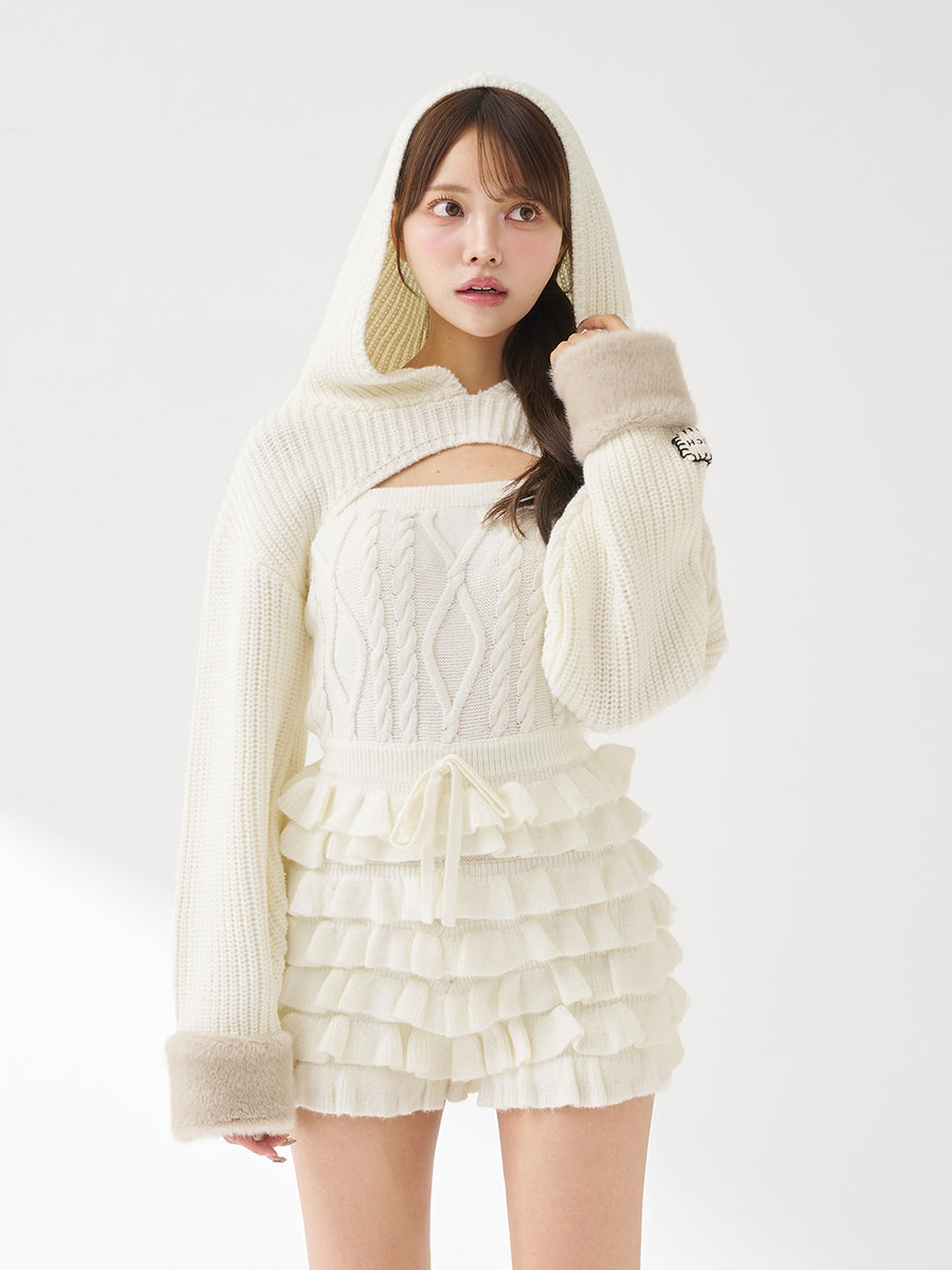 モデル:163cm(着用サイズ:FREE 着用カラー:WHT)