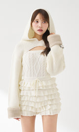 モデル:163cm(着用サイズ:FREE 着用カラー:WHT)