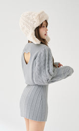 モデル:163cm(着用サイズ:FREE 着用カラー:GRY)