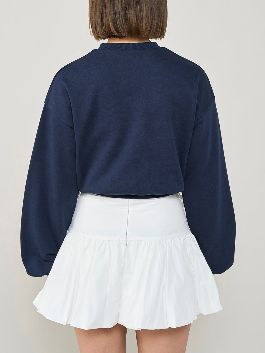 モデル:163cm(着用サイズ:FREE 着用カラー:NVY)