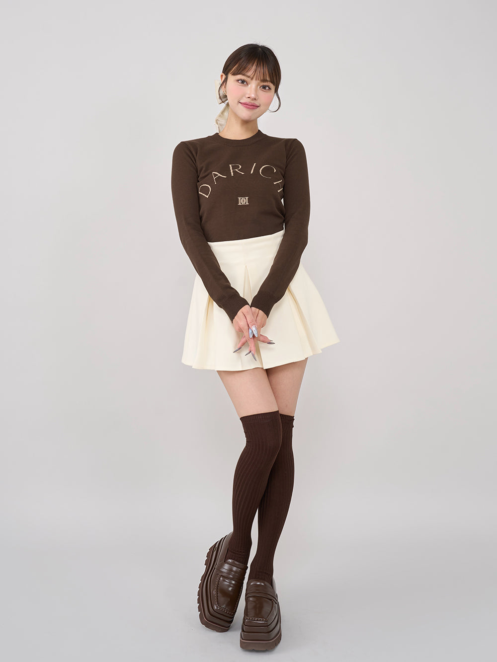 モデル:163cm(着用サイズ:FREE 着用カラー:BRN)