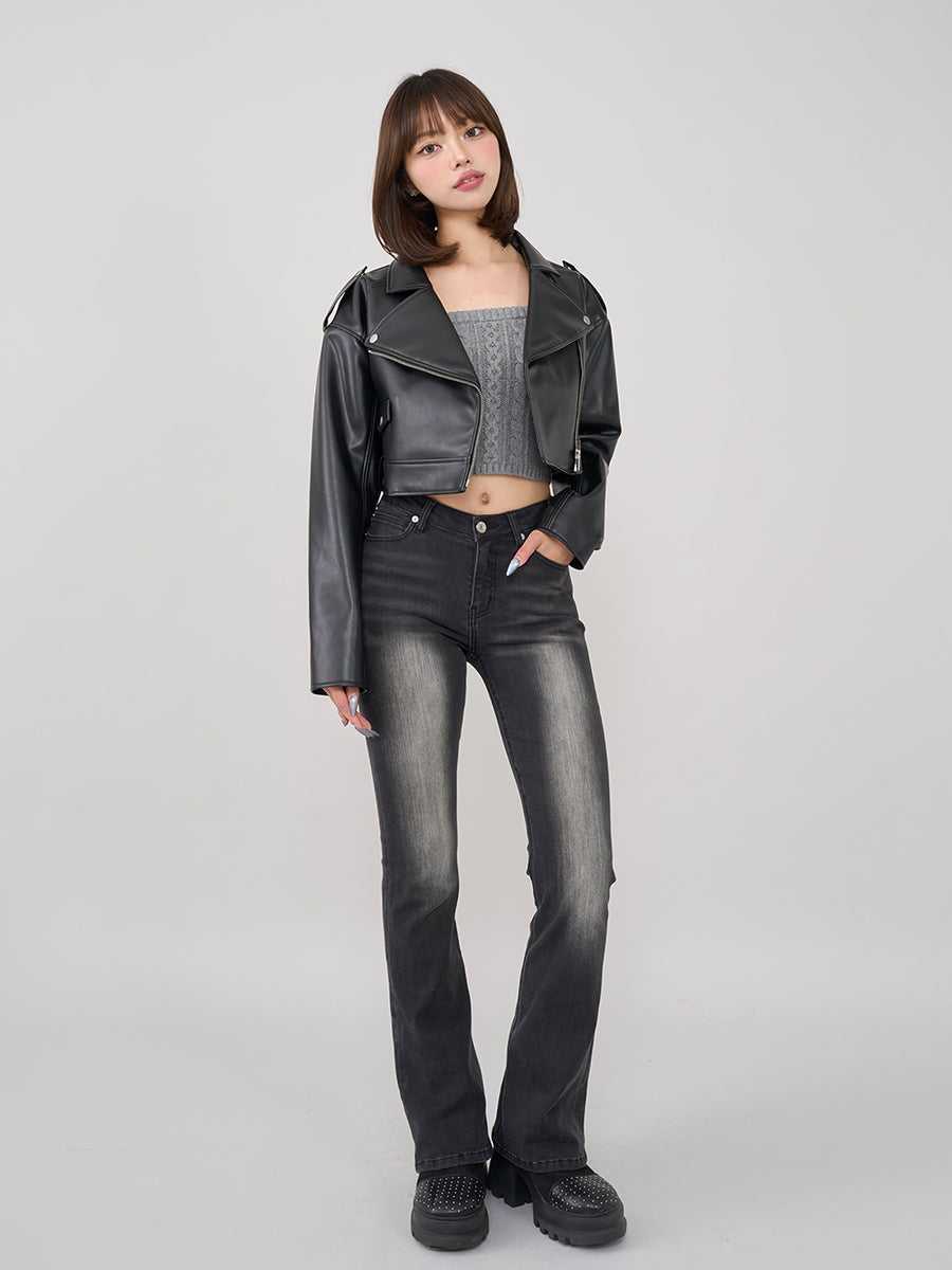 モデル:163cm(着用サイズ:FREE 着用カラー:BLK)