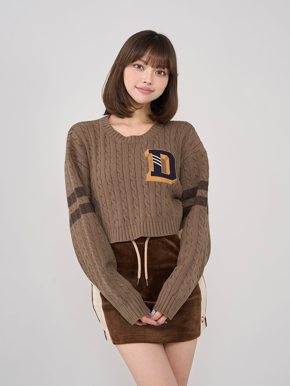 モデル:163cm(着用サイズ:FREE 着用カラー:BRN)