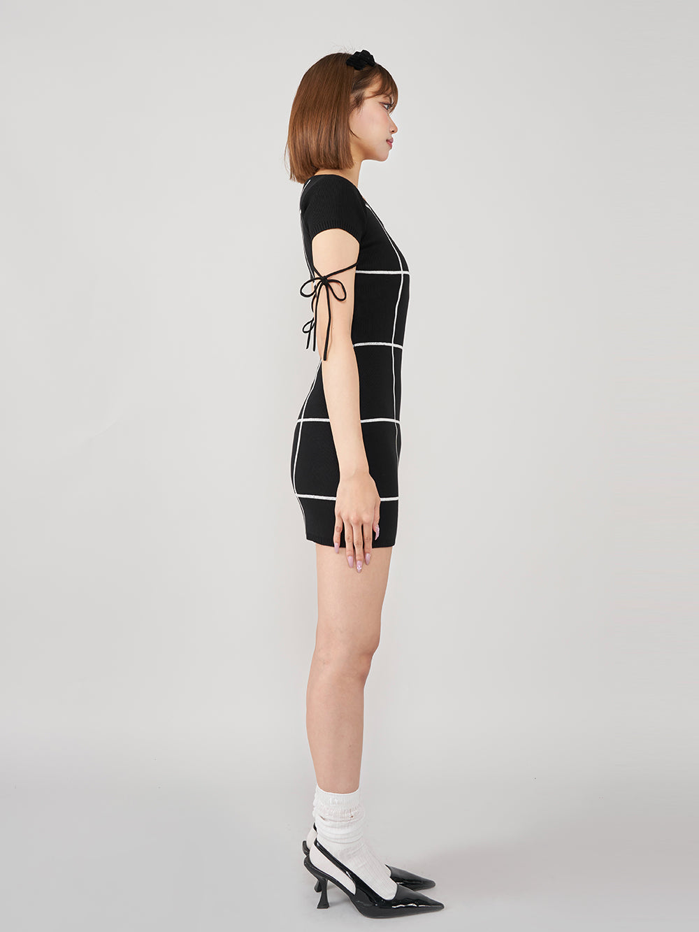 モデル:163cm(着用サイズ:FREE 着用カラー:BLK)