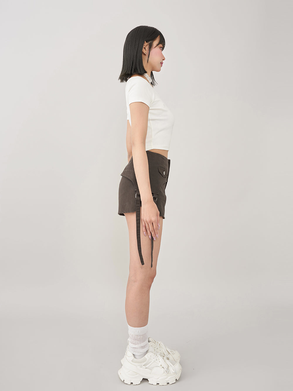 モデル:163cm(着用サイズ:S 着用カラー:C-GRY)