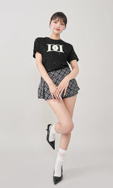 モデル:163cm(着用サイズ:FREE 着用カラー:BLK)