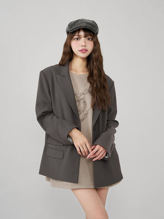 モデル:163cm(着用サイズ:FREE 着用カラー:C-GRY)