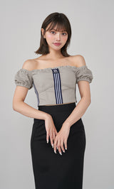 モデル:163cm(着用サイズ:FREE 着用カラー:GRY)