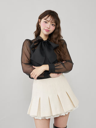 モデル:163cm(着用サイズ:FREE 着用カラー:BLK)